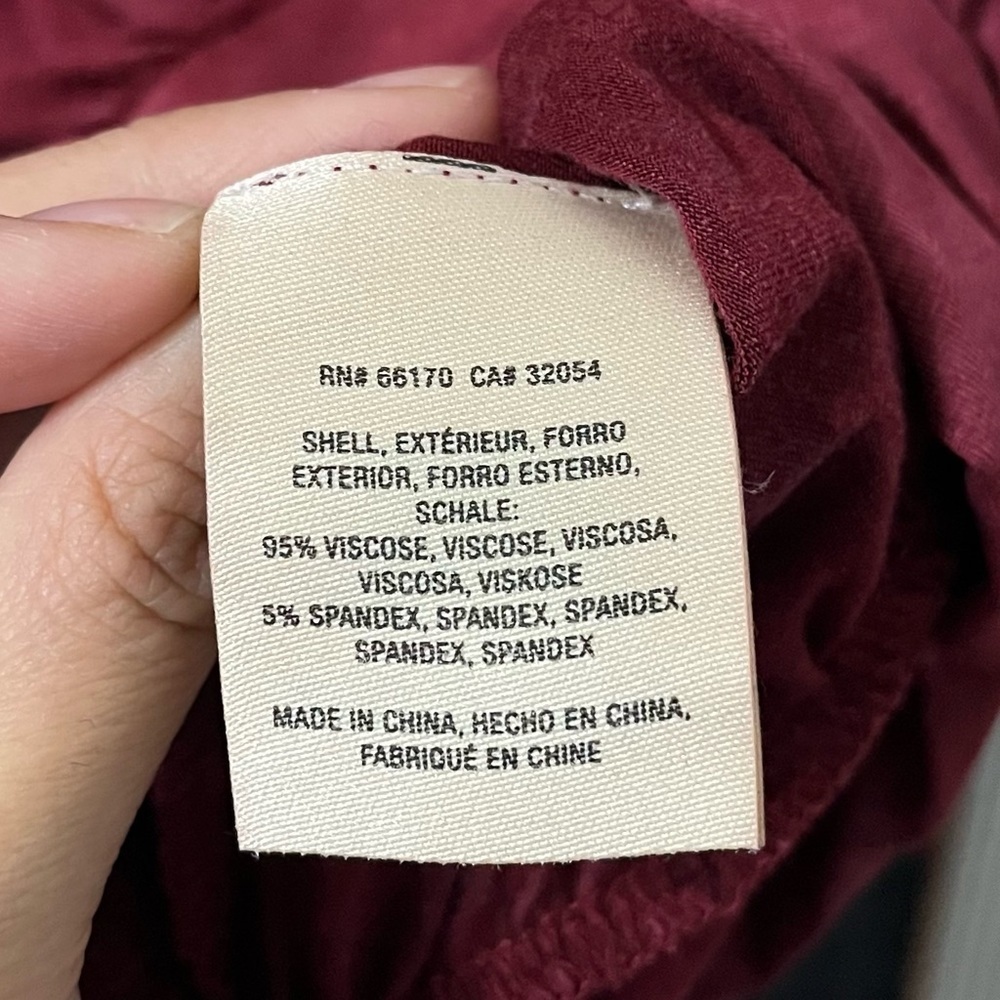 ANTHROPOLOGIE Deletta Sirpo Rust Red Wrap Pullover Bell Sleeve Size XS - Picture 9 of 10